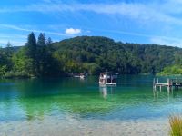 Beginn unserer Wanderung im Nationalpark Plitvice
