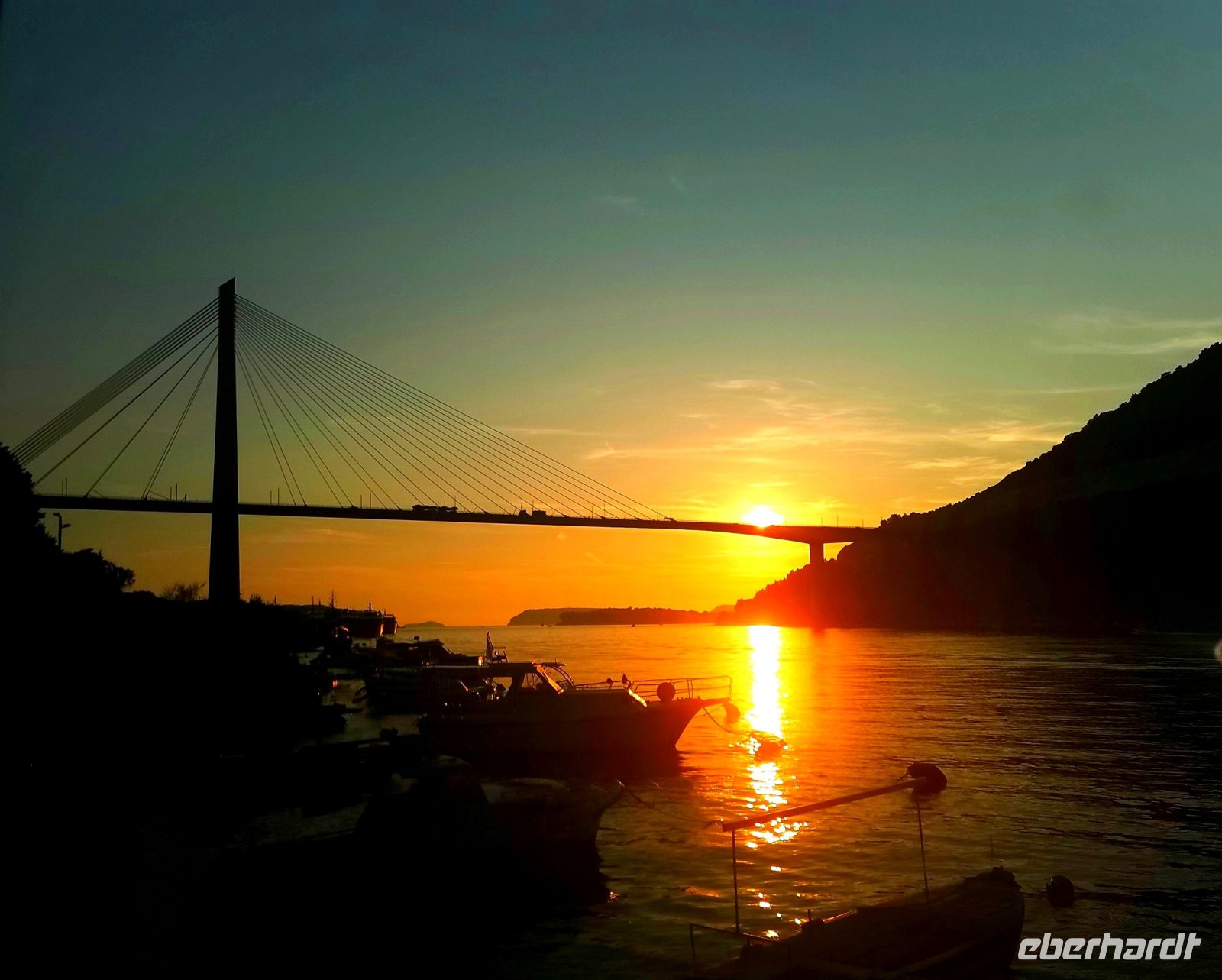 Magischer Sonnenuntergang kurz vor Dubrovnik