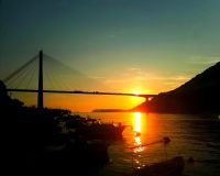 Magischer Sonnenuntergang kurz vor Dubrovnik