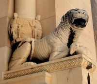 Löwenfigur am Diokletianspalast in Split