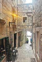 Gasse in Korculas Altstadt