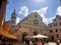 Blick auf die Kathedrale von Zadar