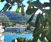 Blick von Rab auf unser Hotel Padova