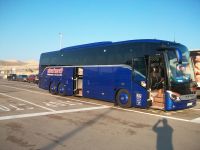 Unser Reisebus an der Fähre