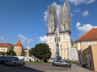 Zagrebs Kathedrale - beim Erdbeben beschädigt