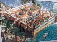 Bild vom einstigen Diokletians-Palast, in den die Altstadt von Split hineingebaut wurde