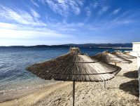 Strand in Orebic, einem kleinen Fischerdorf auf der Halbinsel Peljesac