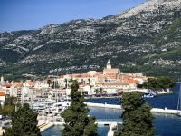 Blick auf Korcula vom Hotel Marco Polo aus