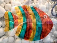 Glasfisch in einem Souvenirladen in Korcula