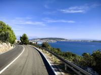 Toller Blick auf die kroatische Küste