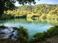 Türkisfarbenes Wasser in Krka