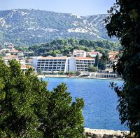 Blick auf unser Hotel Padova von der Rabsker Altstadt aus
