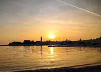 Traumkulisse Rab im Sonnenuntergang