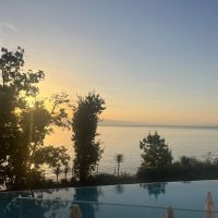 Sonnenaufgang vom Balkon