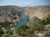 Zrmanja Fluß im Canyon