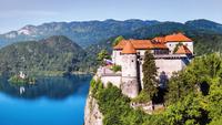 223 Bleder Burg und Bleder See mit Blejski Insel