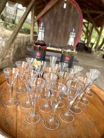 Begrüßungsschnaps auf dem Weingut