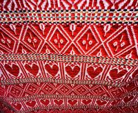 Gewebtes auf dem Markt von Zagreb