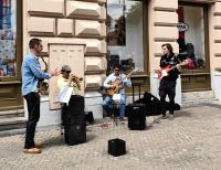 Straßenmusiker in Zagreb