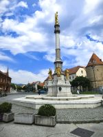 Springbrunnend der Heiligen Maria vor der Kathedrale von Zagreb