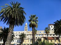 Vor dem Diokletianspalast in Split