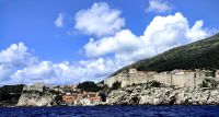 Dubrovnik von der Adriaseite aus aufgenommen