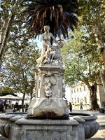 Brunnen mit Nymphe und Faun in Dubrovnik