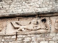 Der Venezianische Löwe ziert das Eingangstor von Korcula