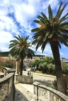 Blick von Korcula nach Orebic