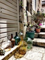 Dekoration in einer Gasse in Korcula