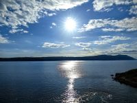 Abendstimmung auf der Fähre