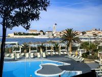 Ausblick beim Frühstück aus dem Valamar Padova Hotel in Rab