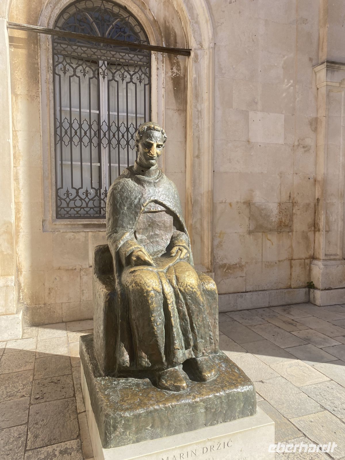 Marin Držić vor dem Rektorenpalast der Dubrovniker Altstadt