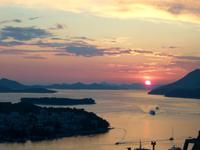 Sonnenuntergang in Dubrovnik