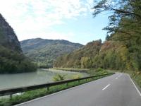 Fahrt entlang der Soca