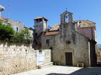 Korcula - links im Wohnturm wurde Marco Polo geboren