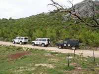 mit Jeeps am Mali Alan unterwegs