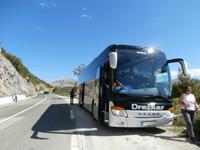 Weg nach Knin-unser Bus