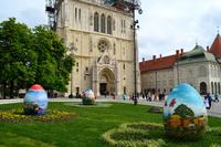 017 Zagreb, Kaptol-Platz am Ostersonntag