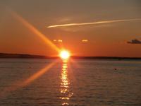 Sonnenuntergang in Starigrad Paklenica