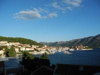 Blick vom Hotel auf die Altstadt von Korcula