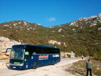 Unser Reisebus im Velebitgebirge