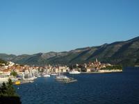 Blick vom Hotel auf die Altstadt von Korcula