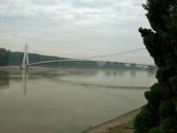 Der Fluss Drau in Osijek