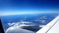Flug über die Alpen
