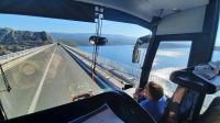 Singlereise Kroatien - Fahrt über die Bogenbrücke Krki most
