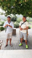 Singlereise Kroatien - Siegerehrung mit Schatzi & Tomy während der Weinlese