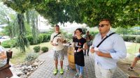 Singlereise Kroatien - Siegerehrung mit Schatzi & Tomy während der Weinlese
