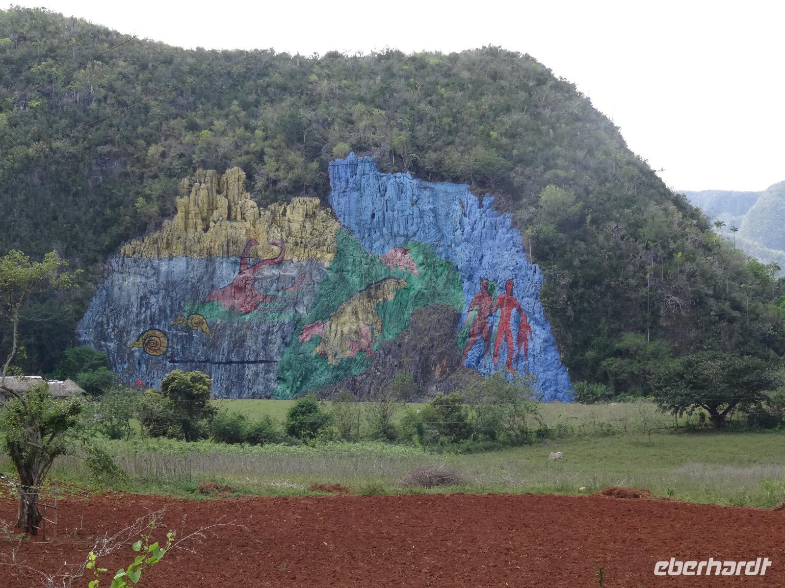 Vinales Tal - Wandgemälde Mural de la Prehistoria
