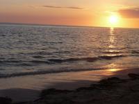 goldener Sonnenuntergang in Trinidad